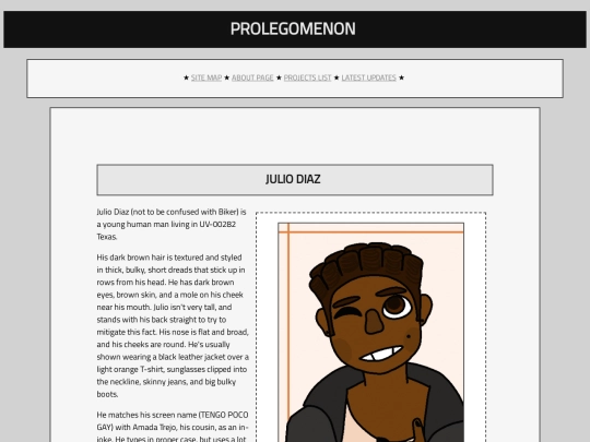 prolegomenon/characters/julio-diaz screenshot