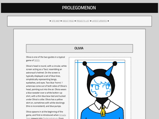 prolegomenon/characters/olivia screenshot