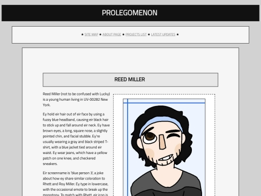 prolegomenon/characters/reed-miller screenshot