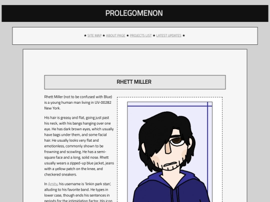 prolegomenon/characters/rhett-miller screenshot