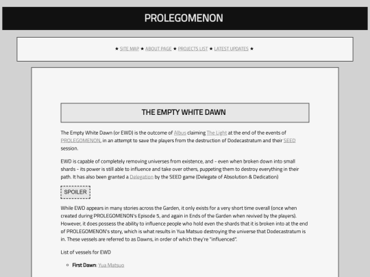 prolegomenon/ewd screenshot