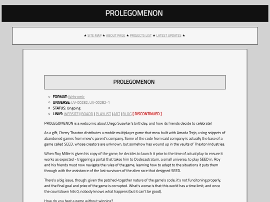 prolegomenon screenshot