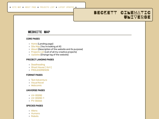 sitemap screenshot