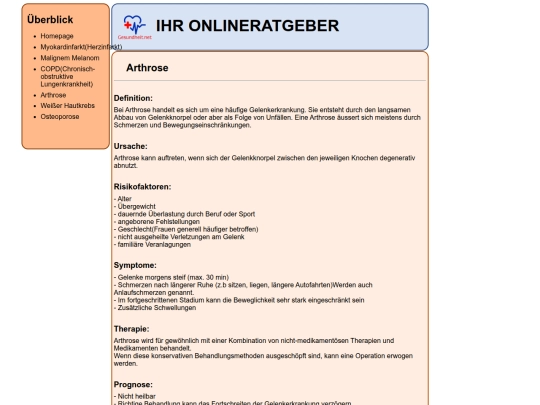 Arthrose screenshot