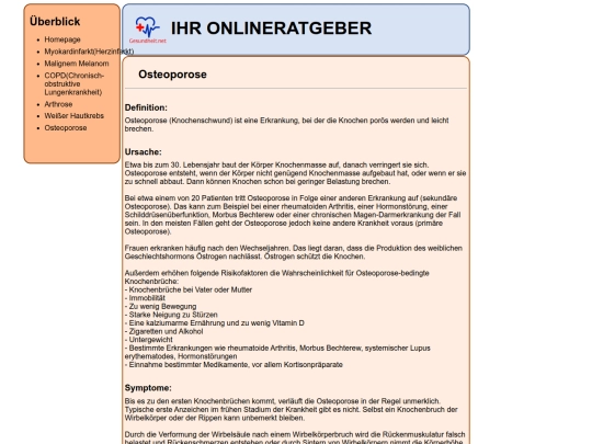 Osteoporose screenshot