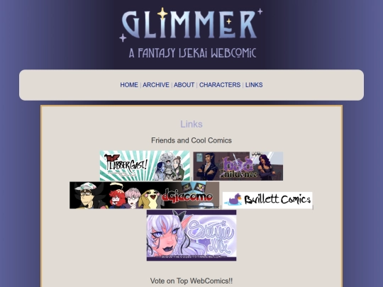 links screenshot