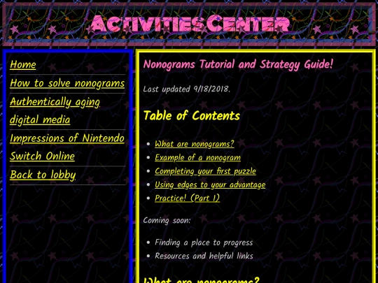 activities/nonograms screenshot