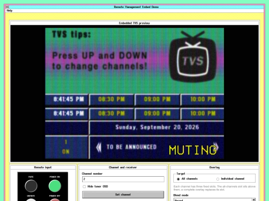 tvs/embed-test-application screenshot