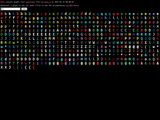 glyphs screenshot