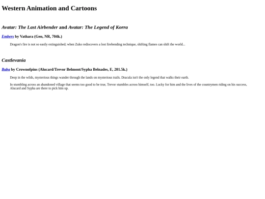 westernanimationandcartoons screenshot