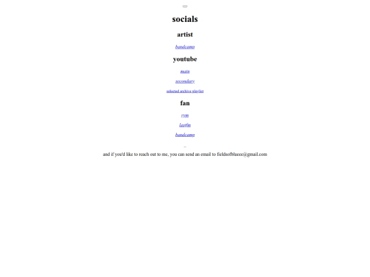 socials screenshot