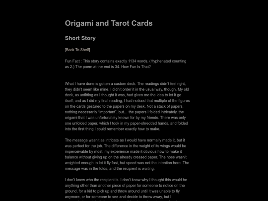 archive/origamiandtarotcards screenshot