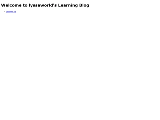 learningblog screenshot