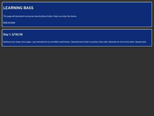 pages/learningBass screenshot