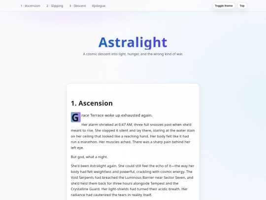 writing/astralight screenshot