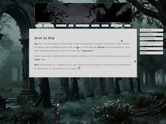 blog screenshot