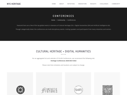 community_conferences screenshot