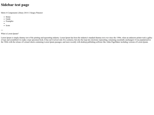 sidebar screenshot