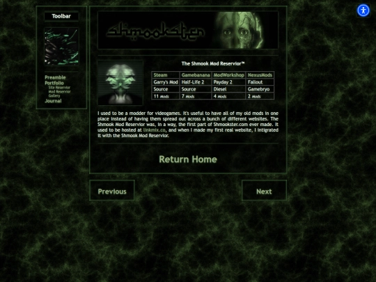 portfolio/mods screenshot