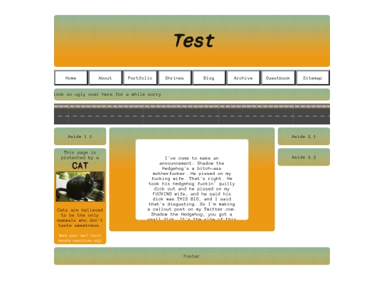 test screenshot