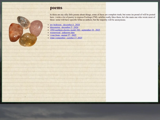 writing/poems screenshot