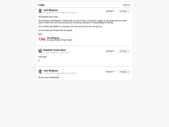 email/fcd screenshot