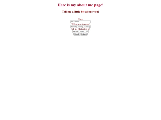 about-me screenshot