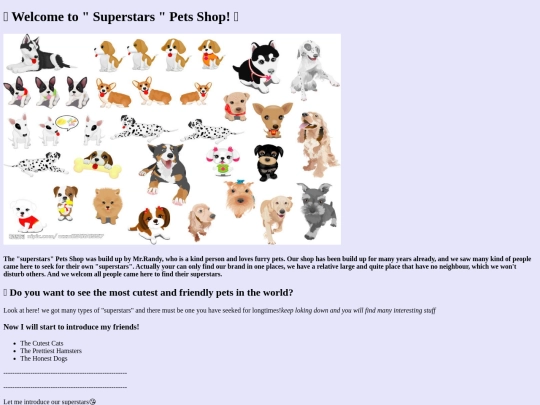 Randyscoolwebsite screenshot