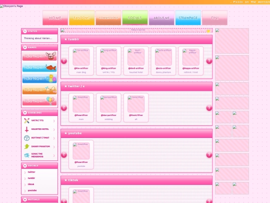 socials screenshot