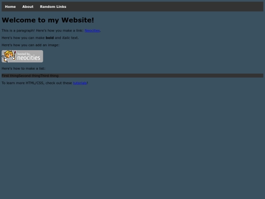links screenshot