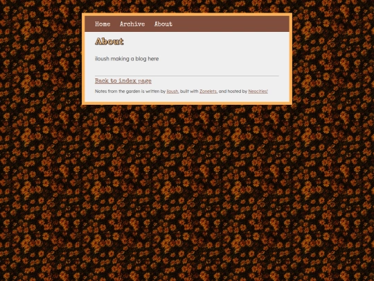 blog/about screenshot