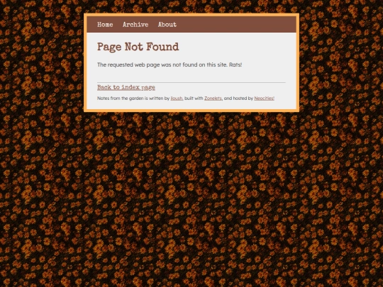blog/not_found screenshot