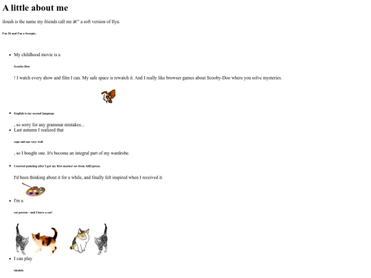 pages/about screenshot