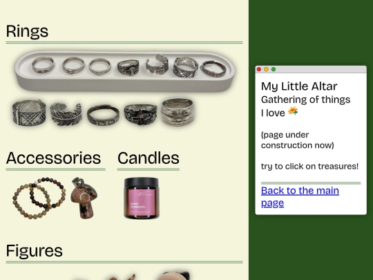 pages/treasures screenshot