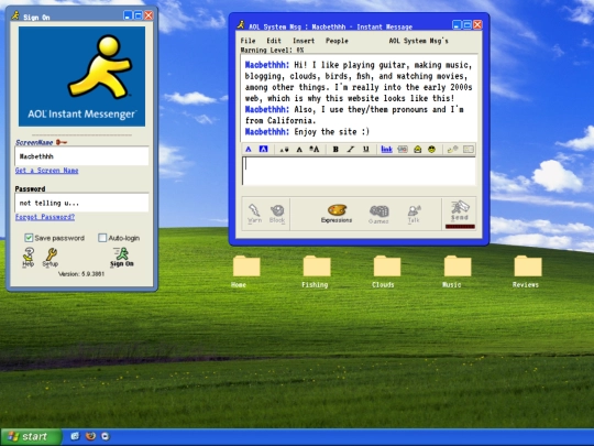 aboutme screenshot