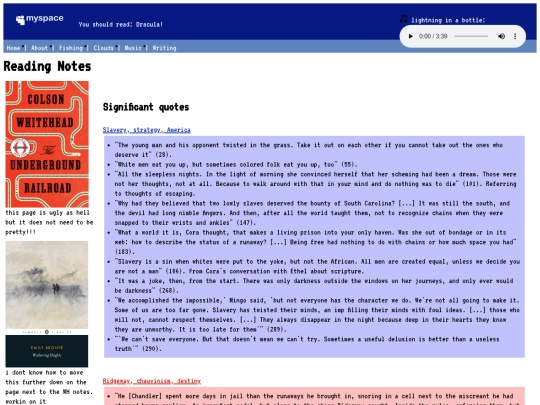 writing screenshot