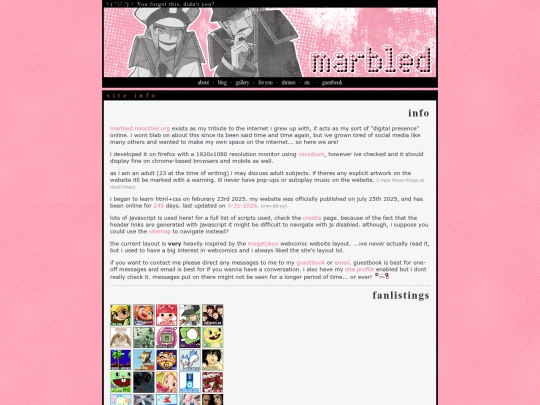 siteinfo screenshot