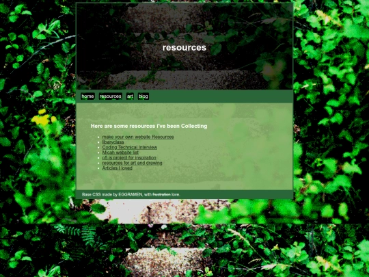 resources screenshot