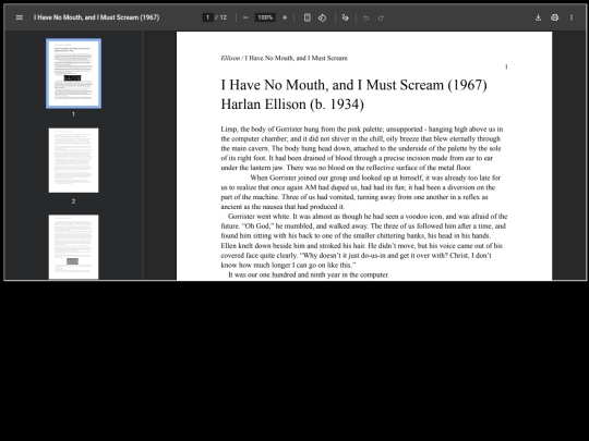 IHaveNoMouthAndIMustScream screenshot