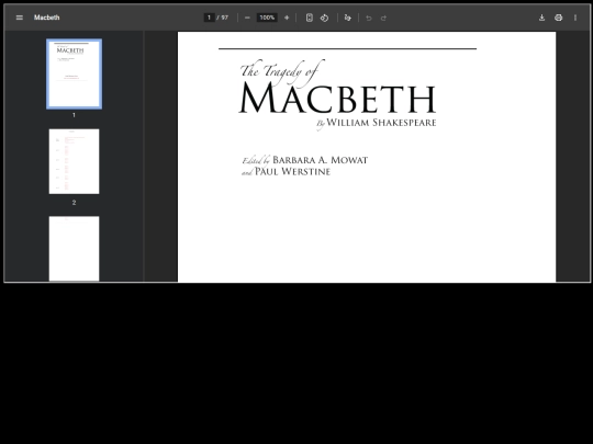 MacBeth screenshot