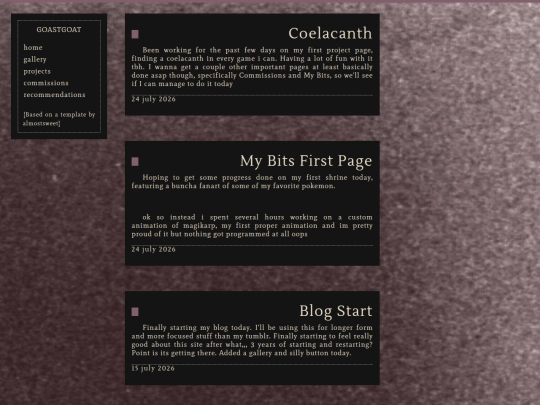 blog screenshot