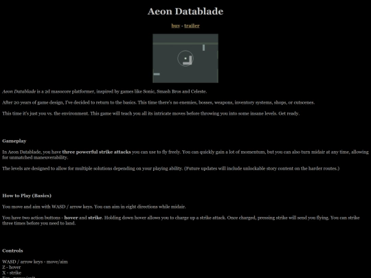 games/aeondatablade screenshot