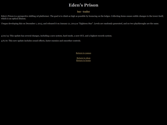 games/edensprison screenshot