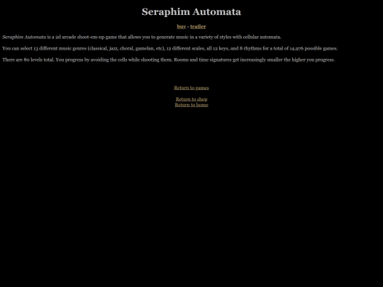 games/seraphimautomata screenshot