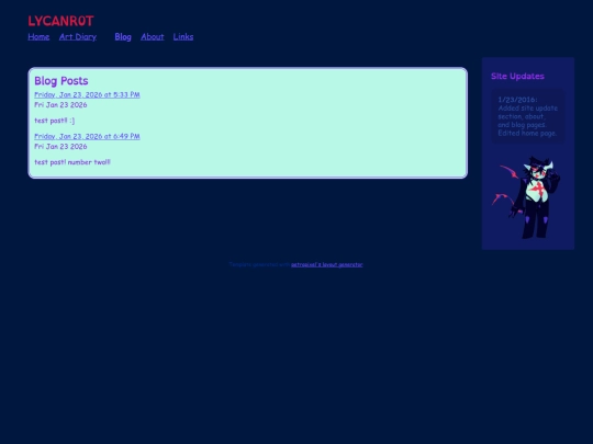 blog screenshot