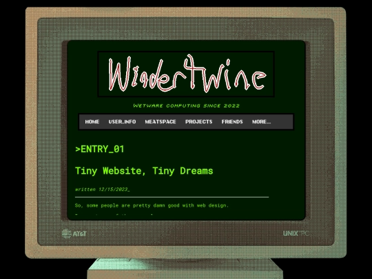 blog screenshot