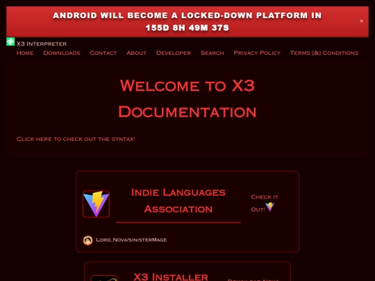 index screenshot