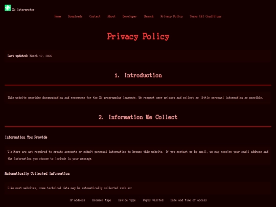 privacy-policy screenshot