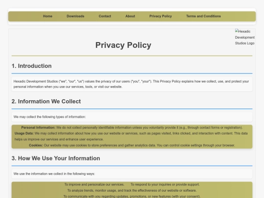 privacypolicy screenshot