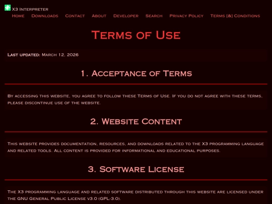 terms-and-conditions screenshot